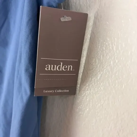 Auden Bodysuit Size Large Low Back High Neck Blue NWT - Picture 3 of 6